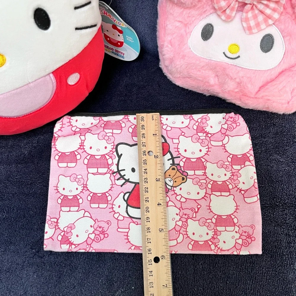 Hello Kitty Squish-mellow / My Melody Plush Bag / Hello Kitty Storage Bag NWT